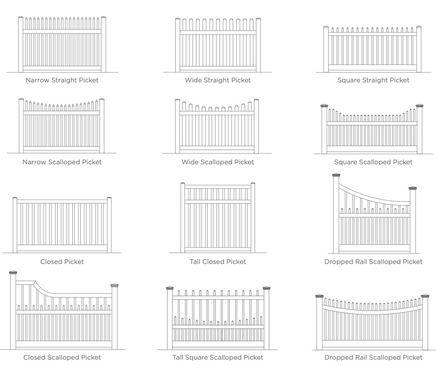 Vinyl Ranch Rail Fence Styles