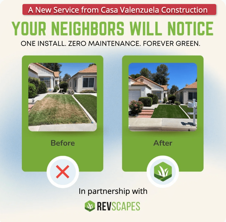 Artificial Turf Installation with RevScapes